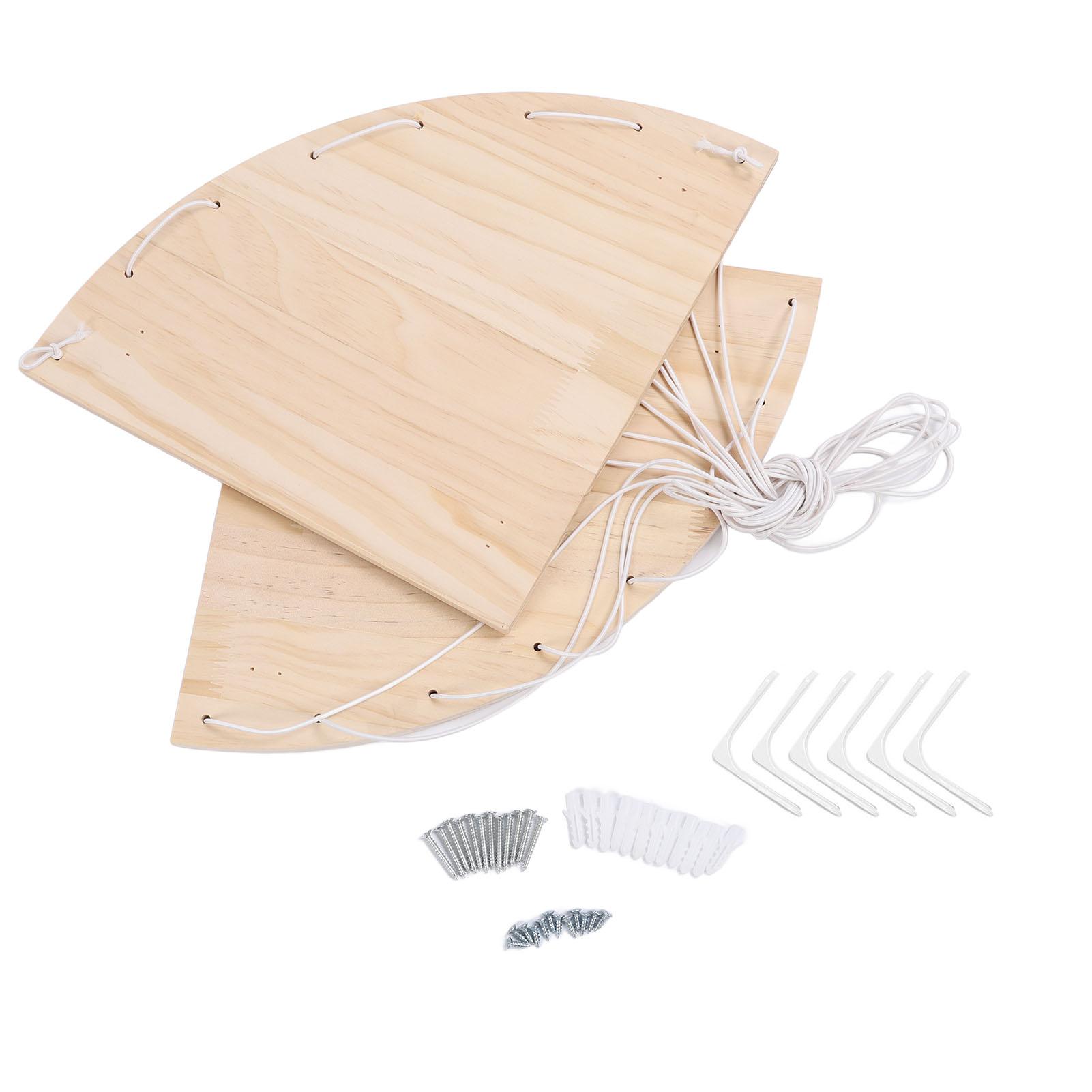 Деревянная полка для хранения мягких игрушек, органайзер для плюшевых игрушек, большой угловой держатель для плюшевых игрушек с