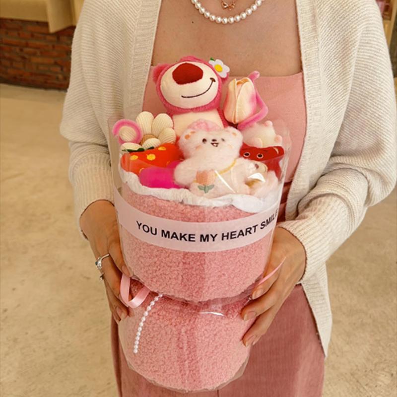 Букет из плюшевых мультяшных кукол Jianixiong